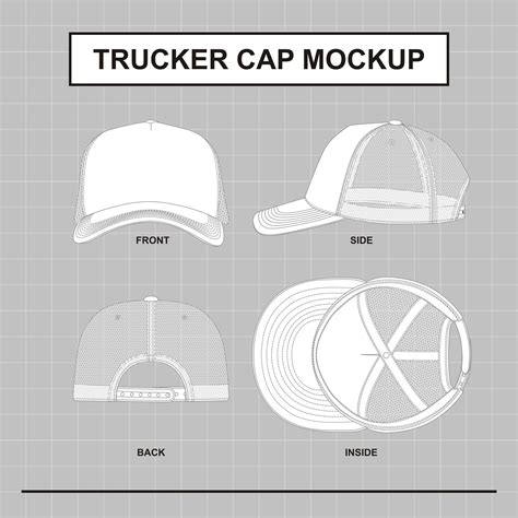 Trucker Hat Mockup Template